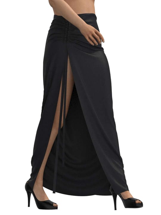 Channel Maxi Skirt